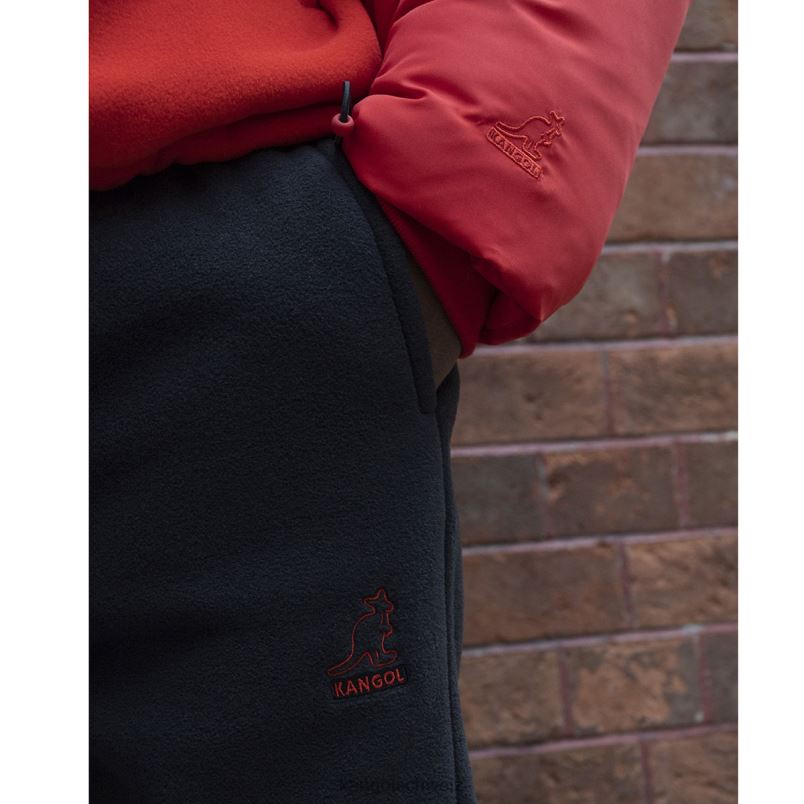 Fleece-Jogger Kangol Hose XL4T01083 unisex pechschwarz