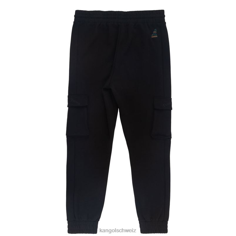 Interlock-Jogger Kangol Hose XL4T01080 unisex pechschwarz