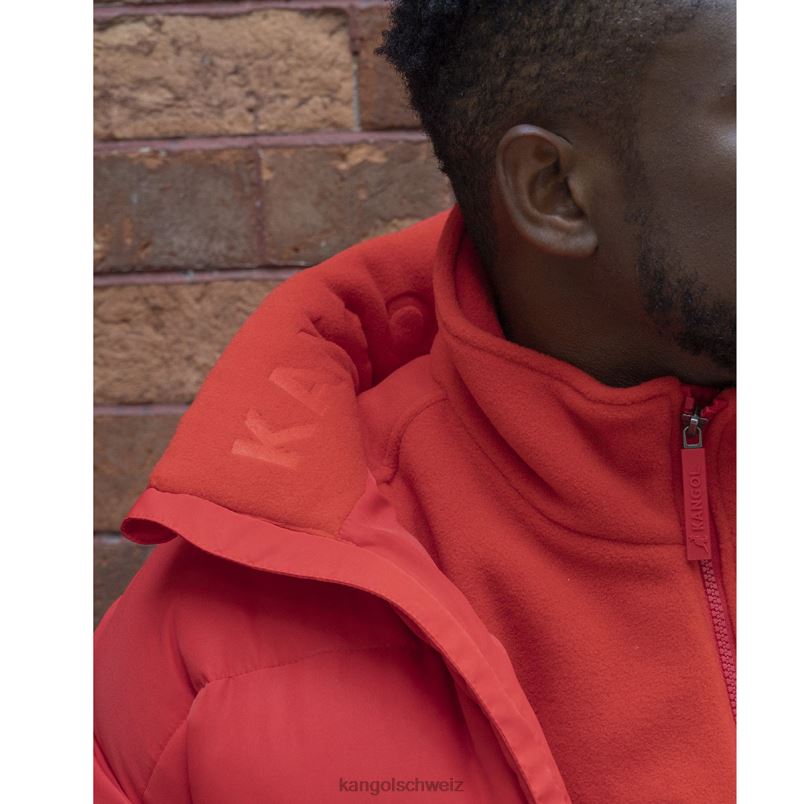 Daunenjacke mit aufgesetzten Taschen Kangol Kleidung XL4T01231 unisex Flamme scharlachrot