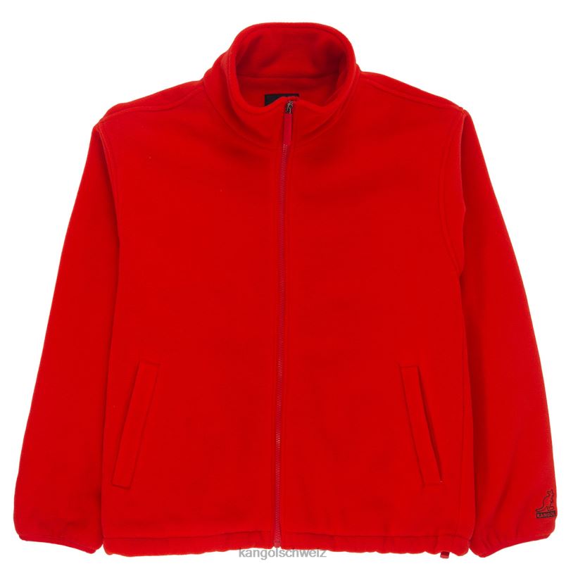 Fleecejacke mit Reißverschluss Kangol Kleidung XL4T01233 unisex Flamme scharlachrot
