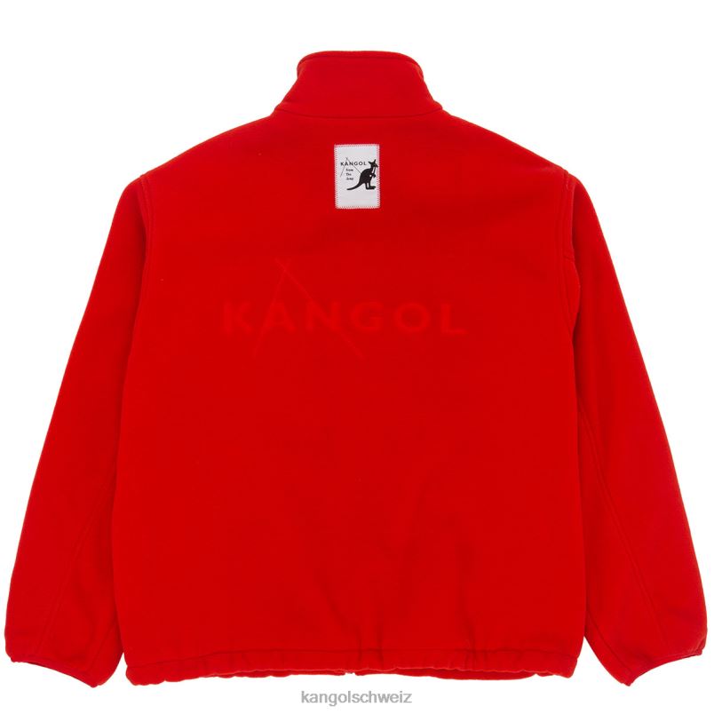 Fleecejacke mit Reißverschluss Kangol Kleidung XL4T01233 unisex Flamme scharlachrot