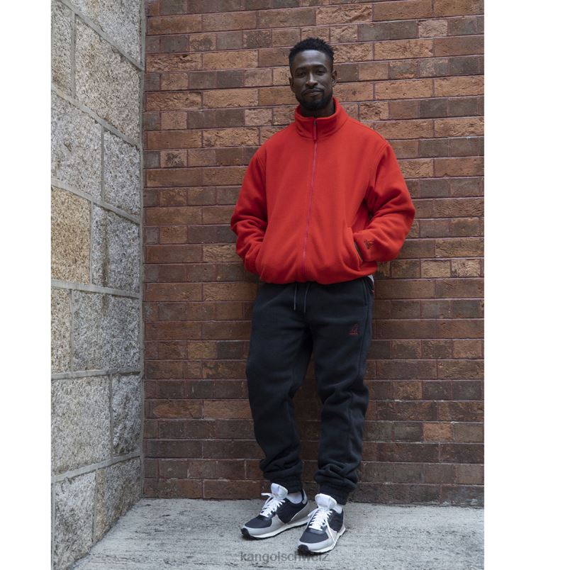 Fleecejacke mit Reißverschluss Kangol Kleidung XL4T01233 unisex Flamme scharlachrot