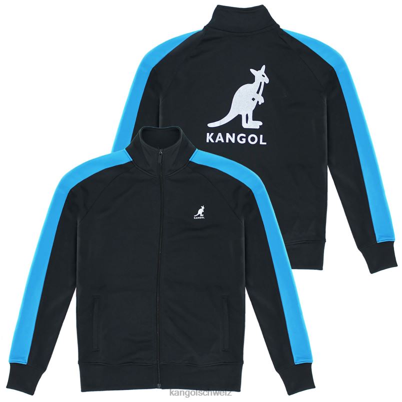 Retro-Trainingsjacke Kangol Kleidung XL4T01195 unisex schwarz/königlich