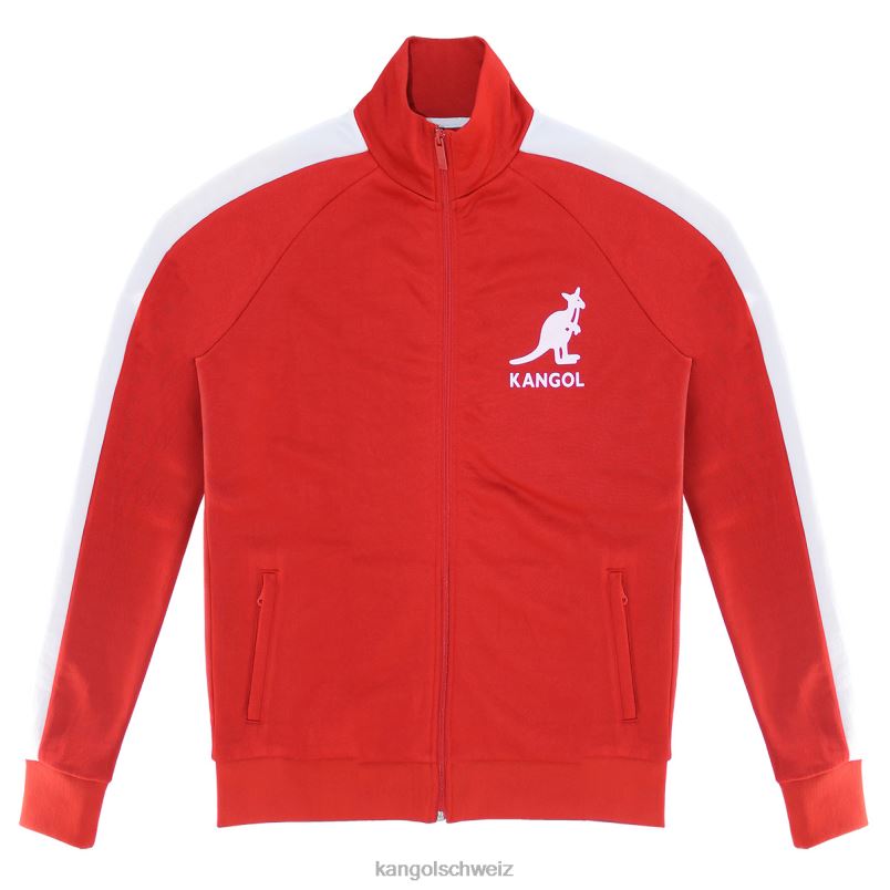 Trainingsjacke aus French Terry Kangol Kleidung XL4T01162 Männer Reitsportrot