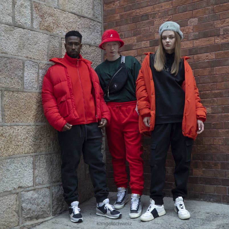 übergroße Jacke Kangol Kleidung XL4T01229 unisex Mandarinen-Tango