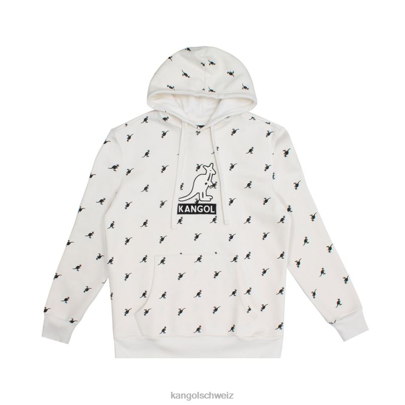 Aop-Hoodie Kangol Kleidung XL4T01100 unisex Off-White-Kombination