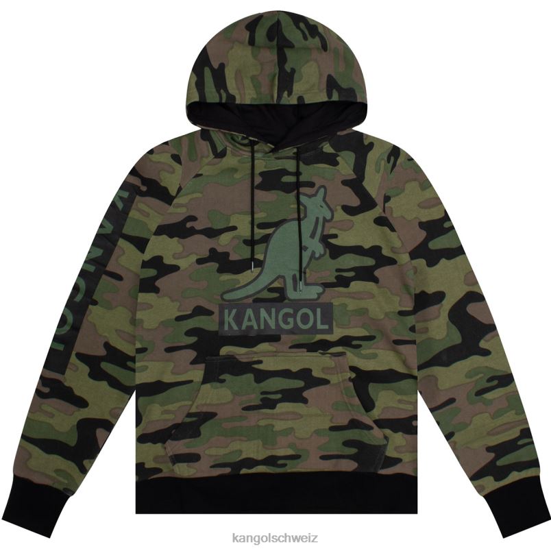 Camouflage-Kapuzenpullover Kangol Kleidung XL4T01112 unisex Armeetarnung