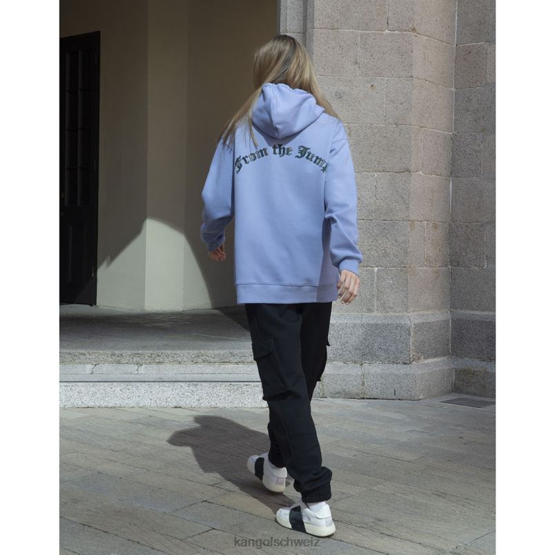 Interlock-Kapuzenpullover Kangol Kleidung XL4T01183 unisex Eisflieder