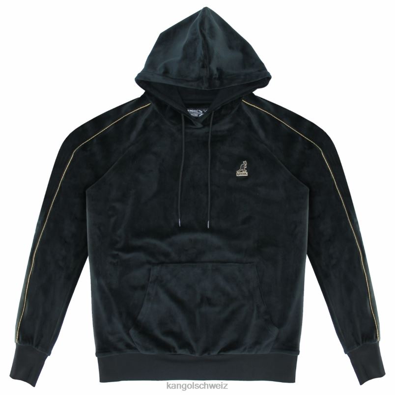 Kapuzenpullover aus Velours Kangol Kleidung XL4T01158 Männer schwarze Schönheit
