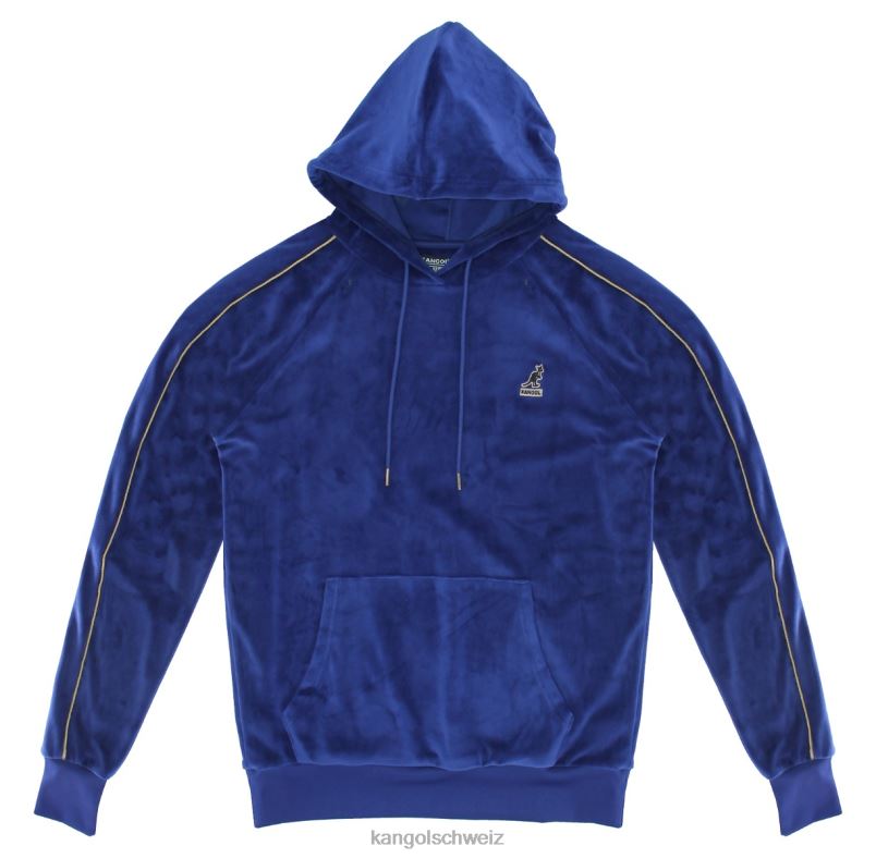 Kapuzenpullover aus Velours Kangol Kleidung XL4T01159 Männer Leuchtfeuer blau