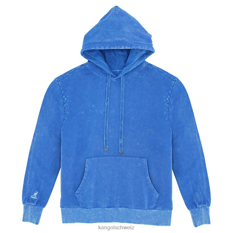 Kapuzenpullover mit Acid-Waschung Kangol Kleidung XL4T01096 unisex Türkisches Meer