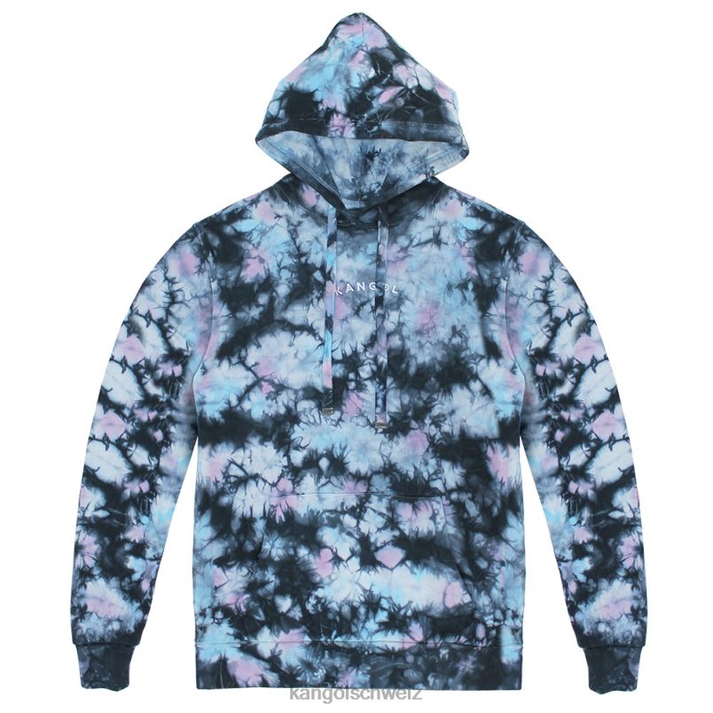 Kapuzenpullover mit Batikmuster Kangol Kleidung XL4T01176 Männer Eisblau