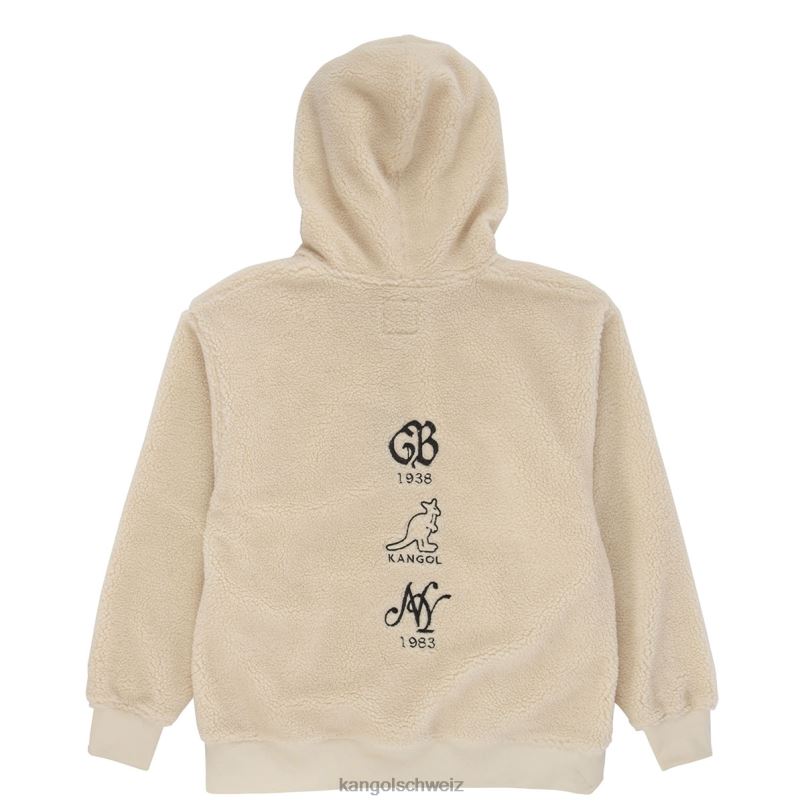 Sherpa-Hoodie Kangol Kleidung XL4T01184 unisex Beige
