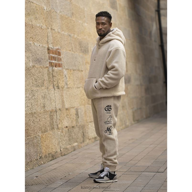 Sherpa-Hoodie Kangol Kleidung XL4T01184 unisex Beige