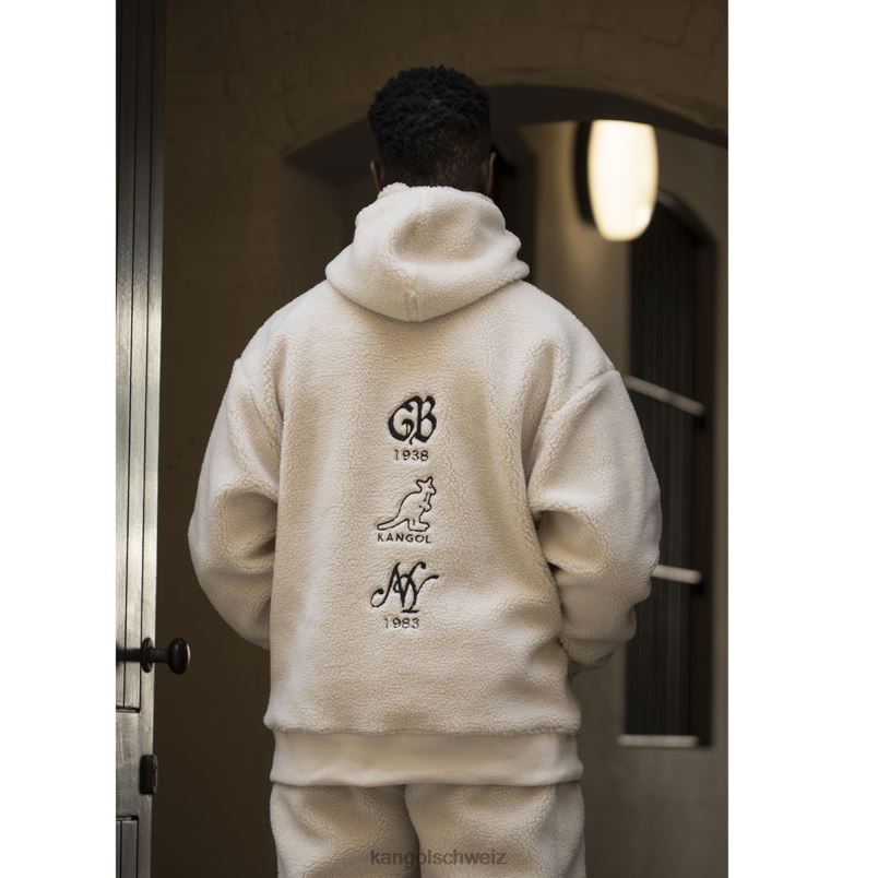 Sherpa-Hoodie Kangol Kleidung XL4T01184 unisex Beige