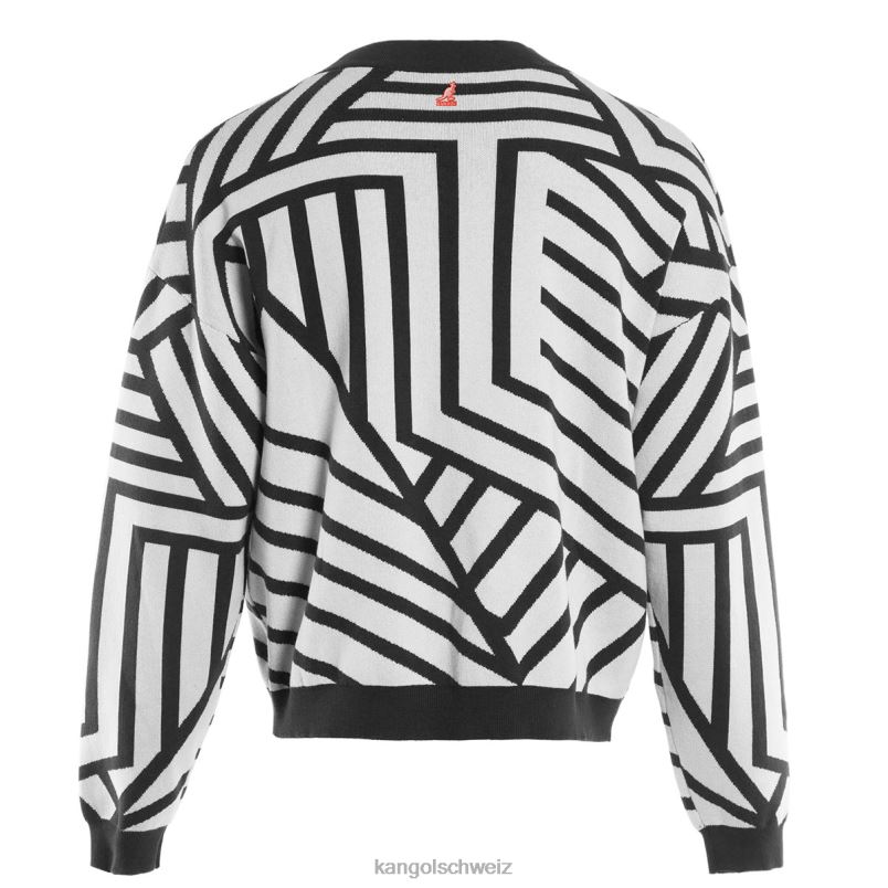 Graffiti-Cardigan Kangol Kleidung XL4T01209 unisex weiß schwarz