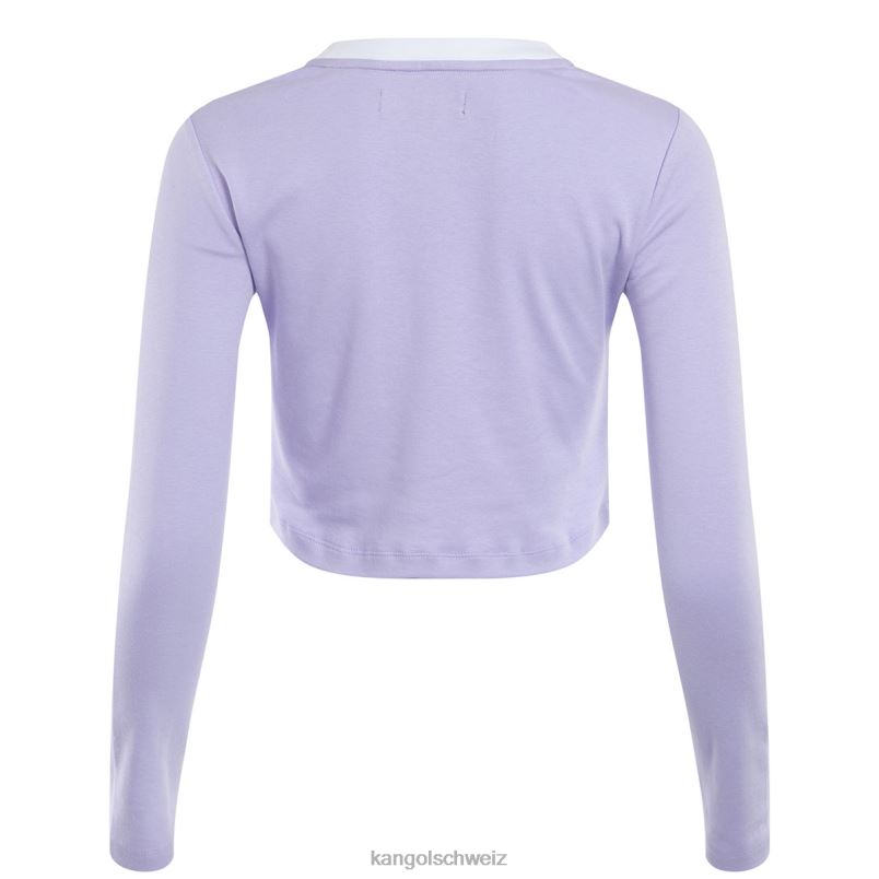 Orbital Langarm-T-Shirt Kangol Kleidung XL4T01200 unisex Lavendel