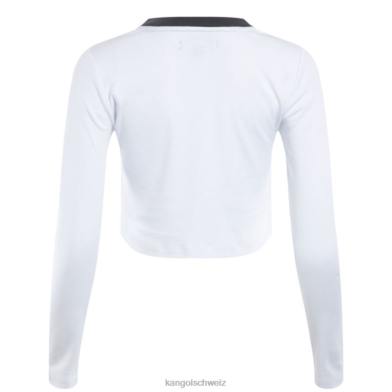 Orbital Langarm-T-Shirt Kangol Kleidung XL4T01201 unisex Weiss