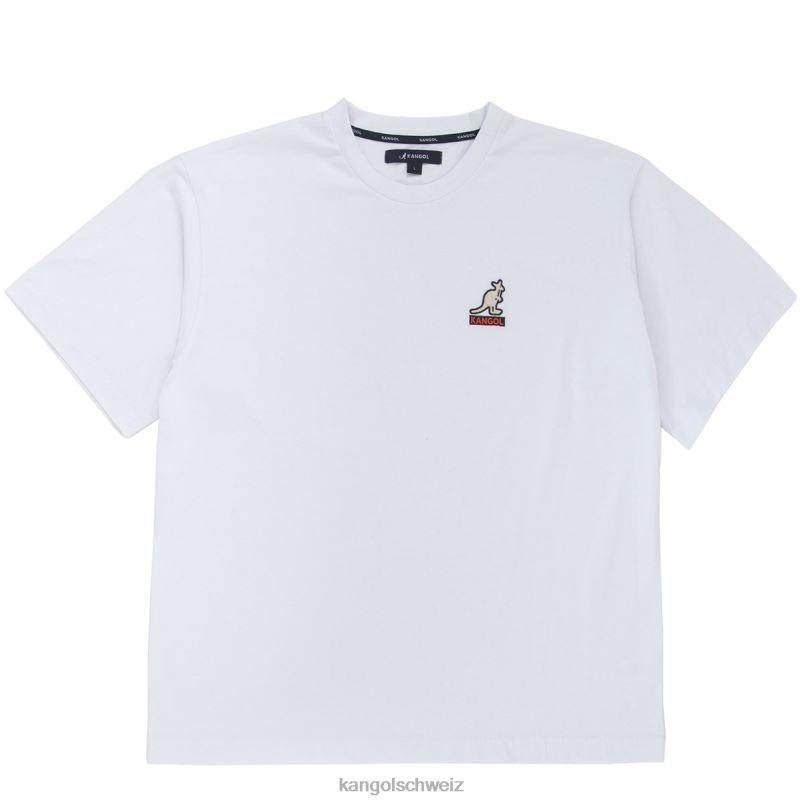 T-Shirt mit Logo-Rückseite Kangol Kleidung XL4T01237 unisex Weiss