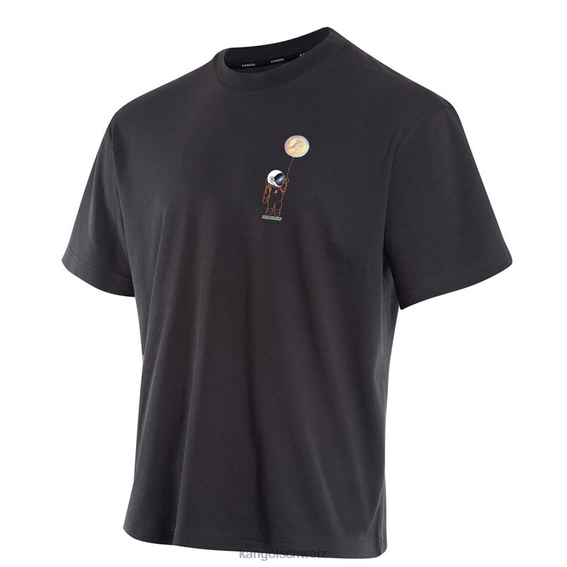 T-Shirt mit Space-Man-Grafik Kangol Kleidung XL4T01206 unisex Ebenholz
