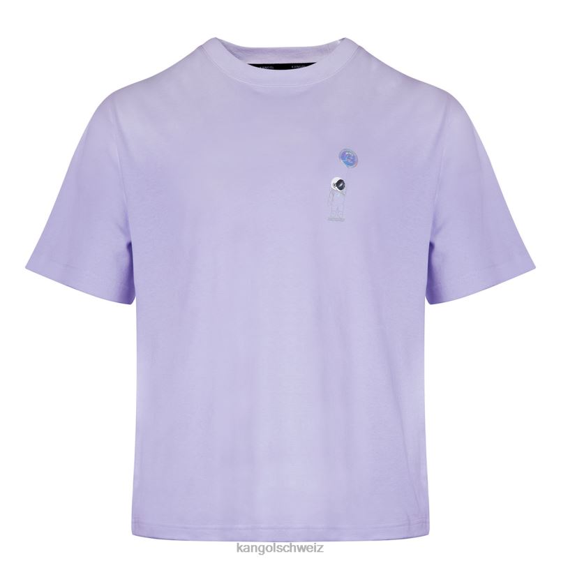 T-Shirt mit Space-Man-Grafik Kangol Kleidung XL4T01207 unisex Lavendel