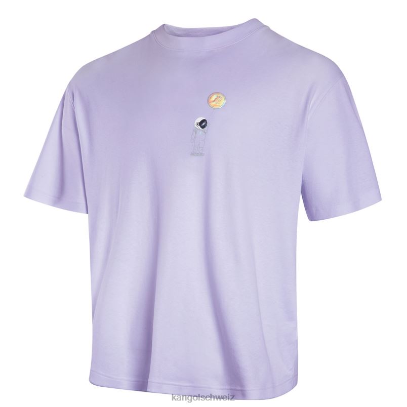 T-Shirt mit Space-Man-Grafik Kangol Kleidung XL4T01207 unisex Lavendel