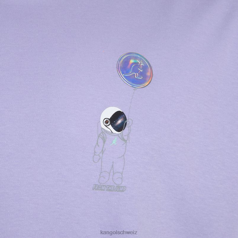T-Shirt mit Space-Man-Grafik Kangol Kleidung XL4T01207 unisex Lavendel