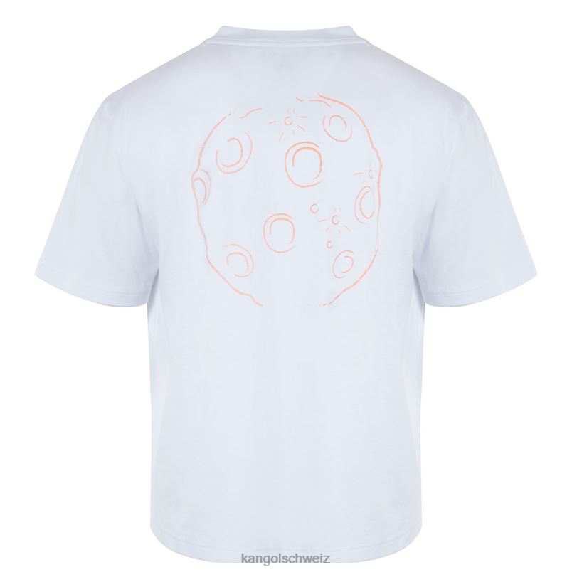 T-Shirt mit Space-Man-Grafik Kangol Kleidung XL4T01208 unisex Weiss