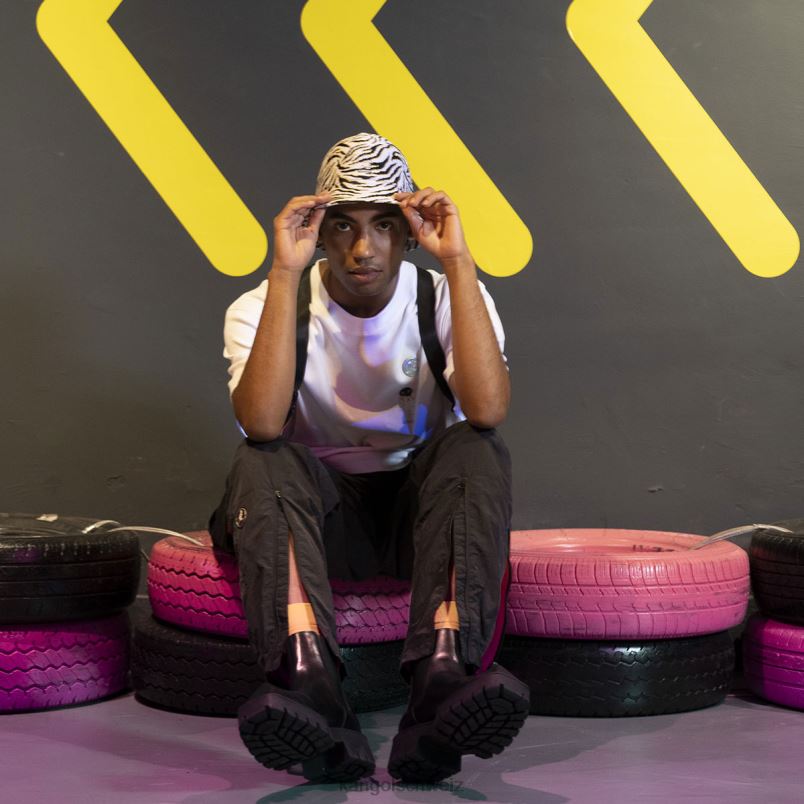 T-Shirt mit Space-Man-Grafik Kangol Kleidung XL4T01208 unisex Weiss