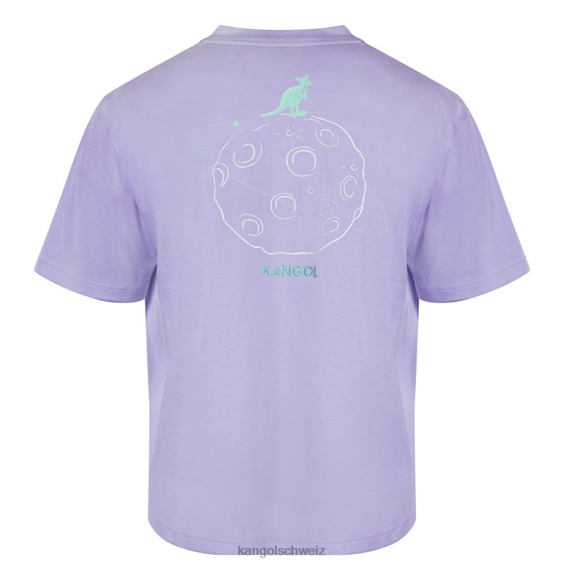 T-Shirt mit Weltraum-Orbit-Grafik Kangol Kleidung XL4T01197 unisex Lavendel