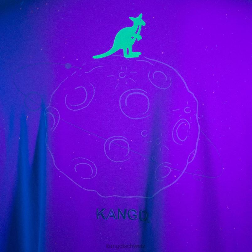 T-Shirt mit Weltraum-Orbit-Grafik Kangol Kleidung XL4T01197 unisex Lavendel