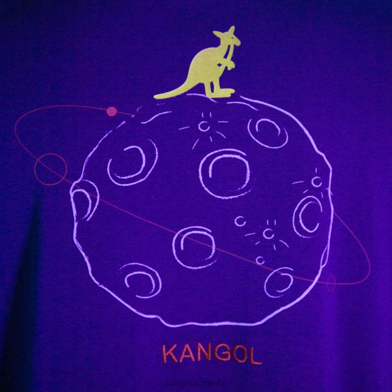 T-Shirt mit Weltraum-Orbit-Grafik Kangol Kleidung XL4T01197 unisex Lavendel