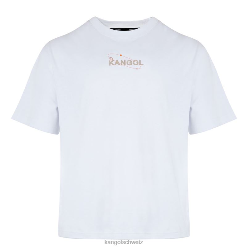 T-Shirt mit orbitaler Grafik Kangol Kleidung XL4T01205 unisex Weiss