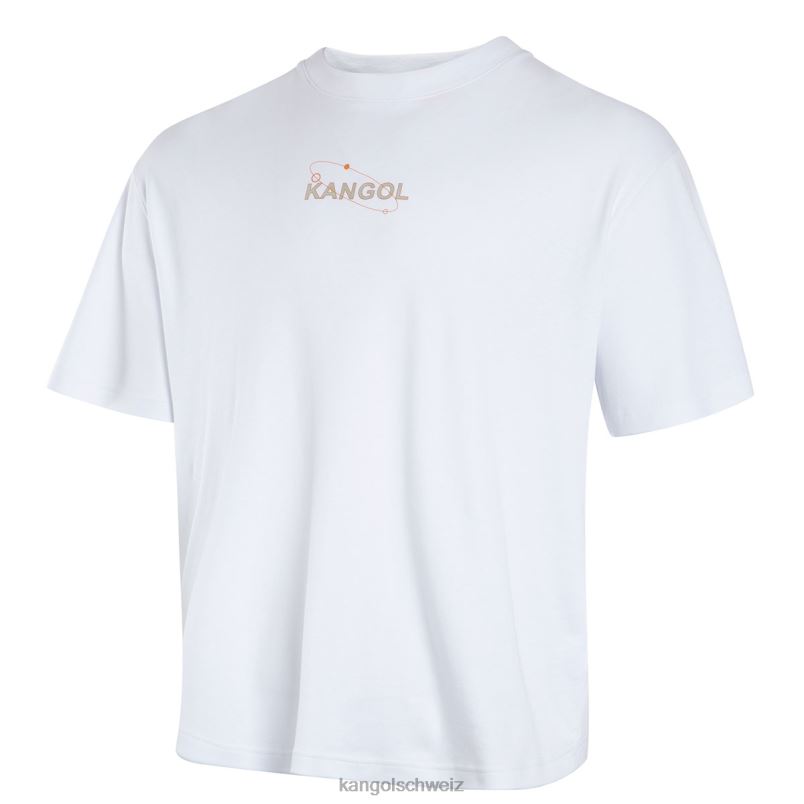 T-Shirt mit orbitaler Grafik Kangol Kleidung XL4T01205 unisex Weiss