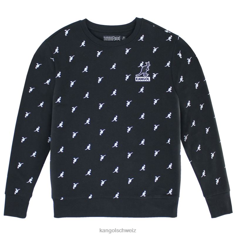 AOP-Popover Kangol Kleidung XL4T01097 unisex Schwarz