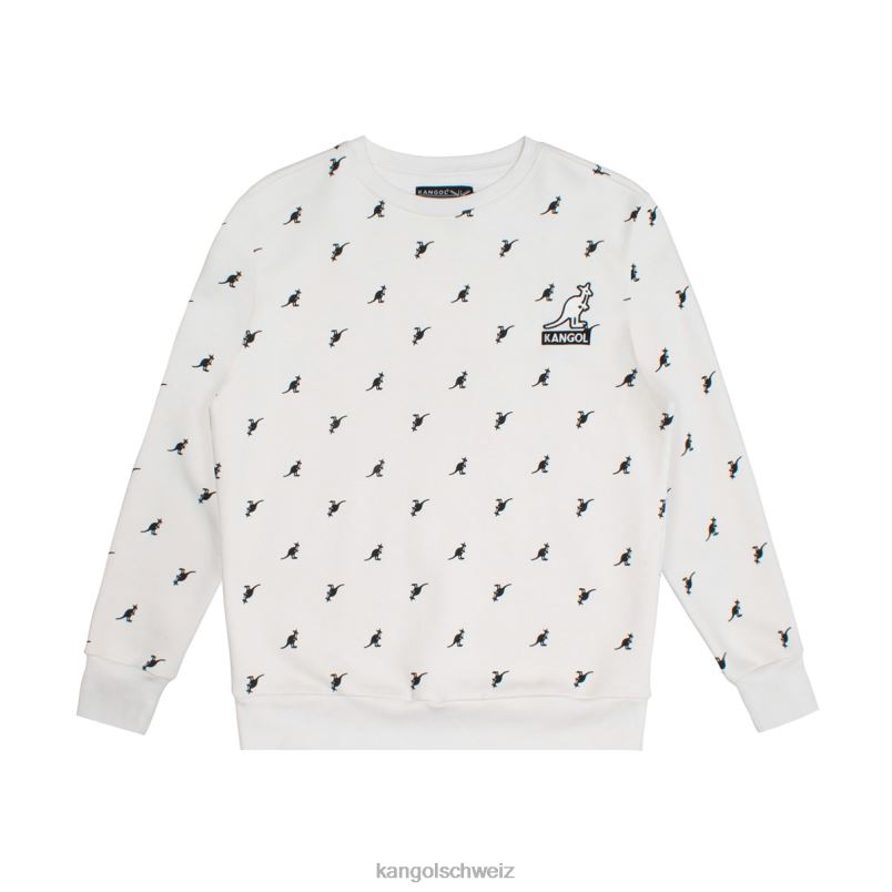 AOP-Popover Kangol Kleidung XL4T01098 unisex Off-White-Kombination