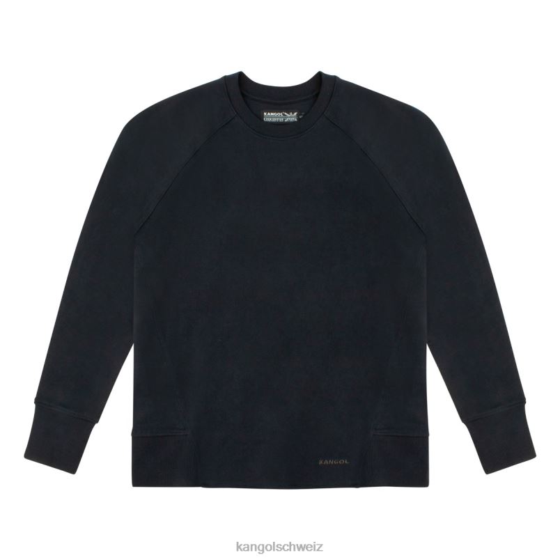 perfekter Crew-Pullover Kangol Kleidung XL4T01189 unisex schwarz anthrazit