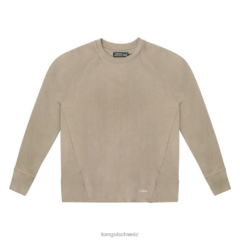 perfekter Crew-Pullover Kangol Kleidung XL4T01193 unisex Taupe-Pilze