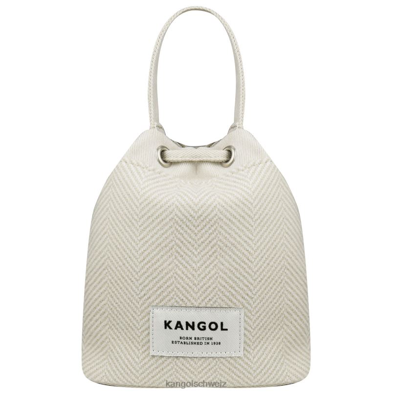 Beuteltasche mit Fischgrätenmuster Kangol Zubehör XL4T0980 unisex Elfenbein