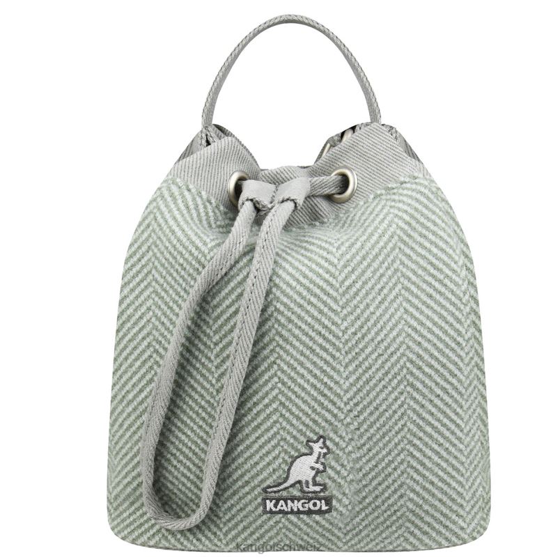 Beuteltasche mit Fischgrätenmuster Kangol Zubehör XL4T0981 unisex Minze