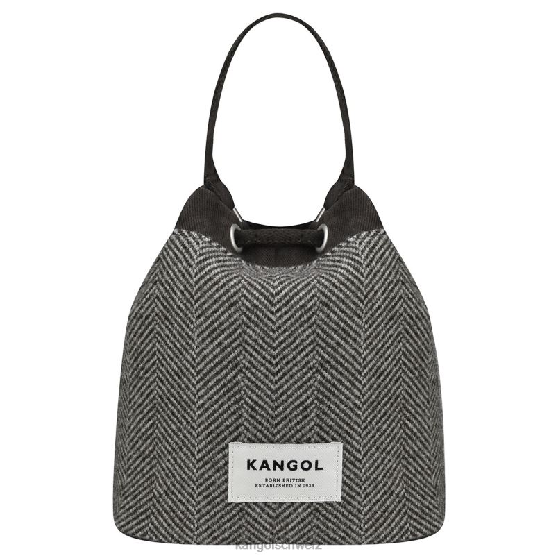 Beuteltasche mit Fischgrätenmuster Kangol Zubehör XL4T0981 unisex Minze