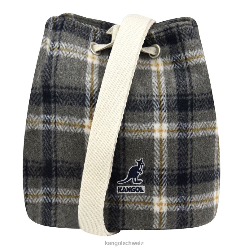 Checker II Beuteltasche Kangol Zubehör XL4T0971 unisex grau kariert