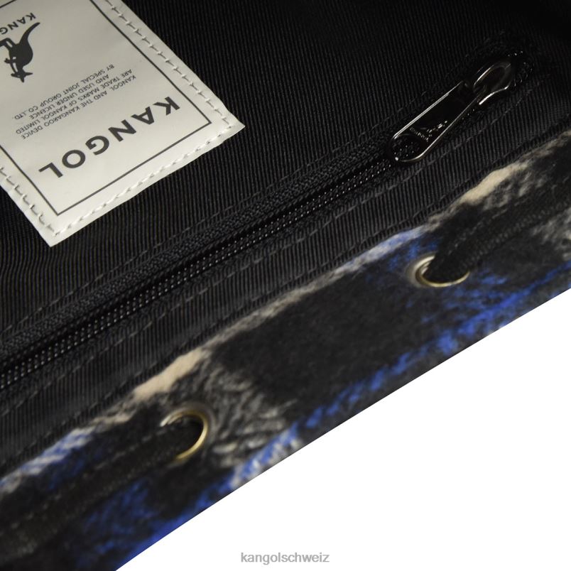 Checker II Beuteltasche Kangol Zubehör XL4T0972 unisex marineblau kariert