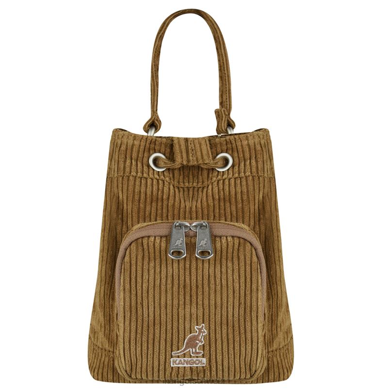 Cord-Beuteltasche mit V-Tasche Kangol Zubehör XL4T0977 unisex braun