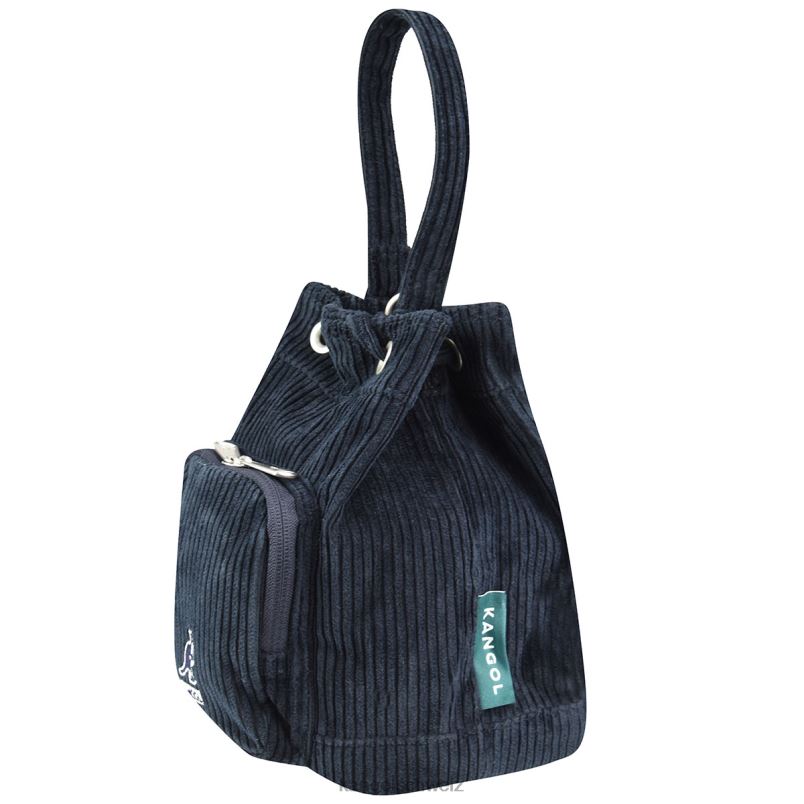 Cord-Beuteltasche mit V-Tasche Kangol Zubehör XL4T0978 unisex Marine