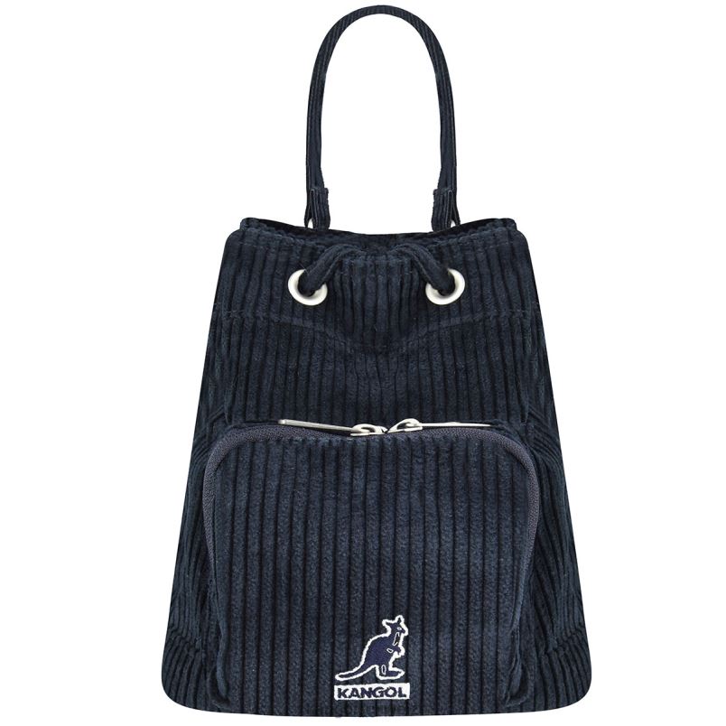 Cord-Beuteltasche mit V-Tasche Kangol Zubehör XL4T0978 unisex Marine