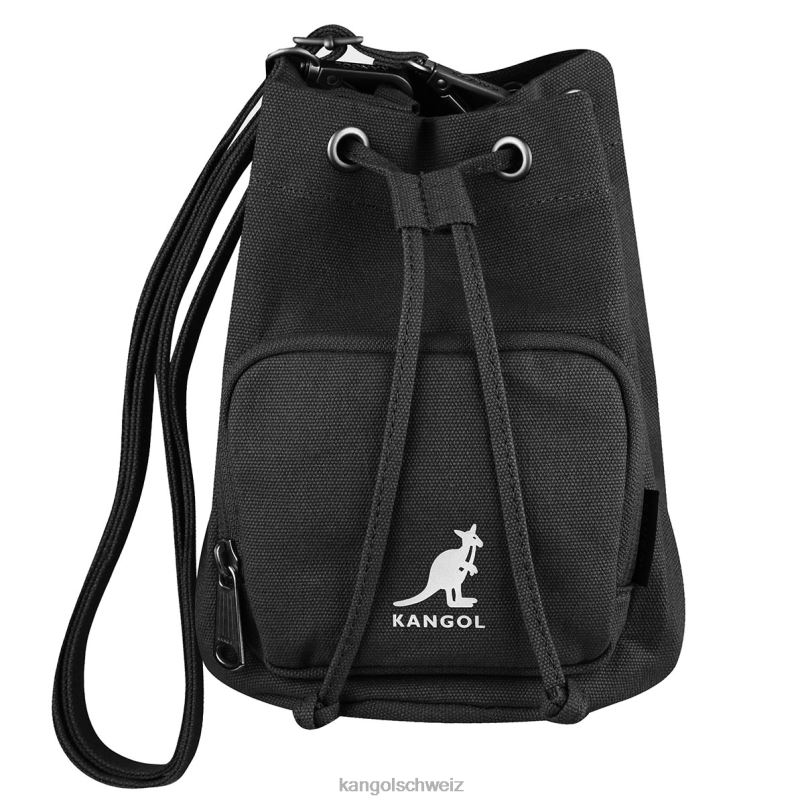 Lucky-Beuteltasche aus Segeltuch Kangol Zubehör XL4T0939 unisex Schwarz