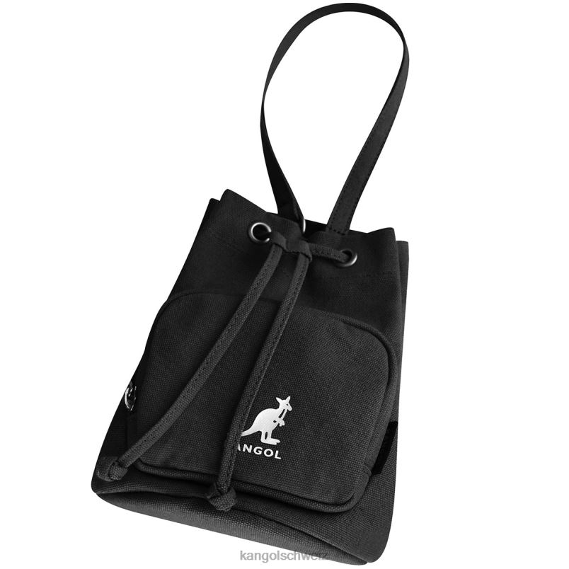 Lucky-Beuteltasche aus Segeltuch Kangol Zubehör XL4T0939 unisex Schwarz