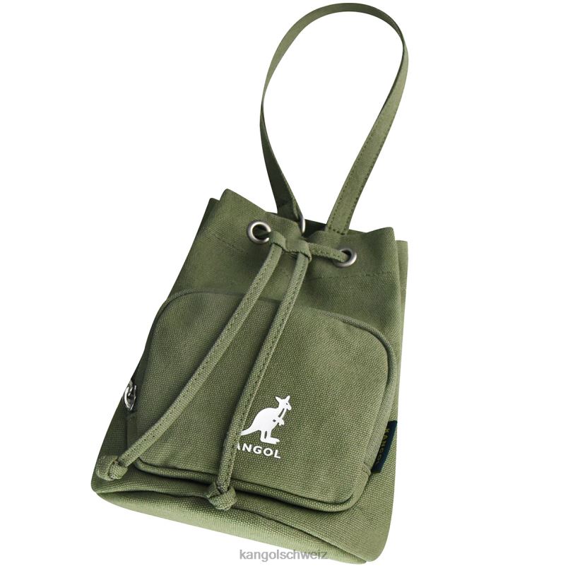 Lucky-Beuteltasche aus Segeltuch Kangol Zubehör XL4T0941 unisex khaki