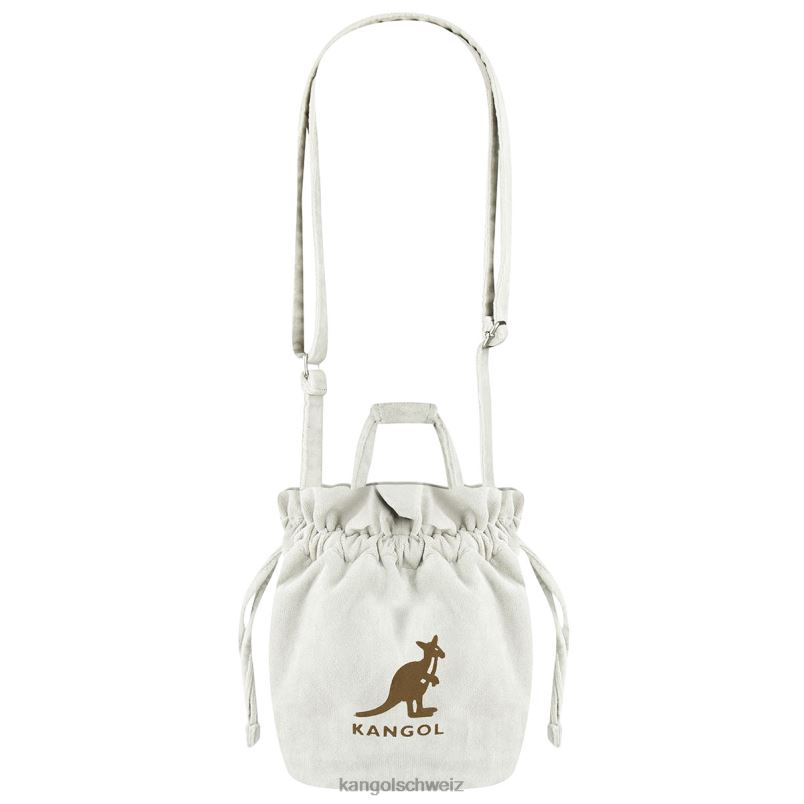 Samtbeutel mit Kordelzug Kangol Zubehör XL4T0992 unisex Elfenbein